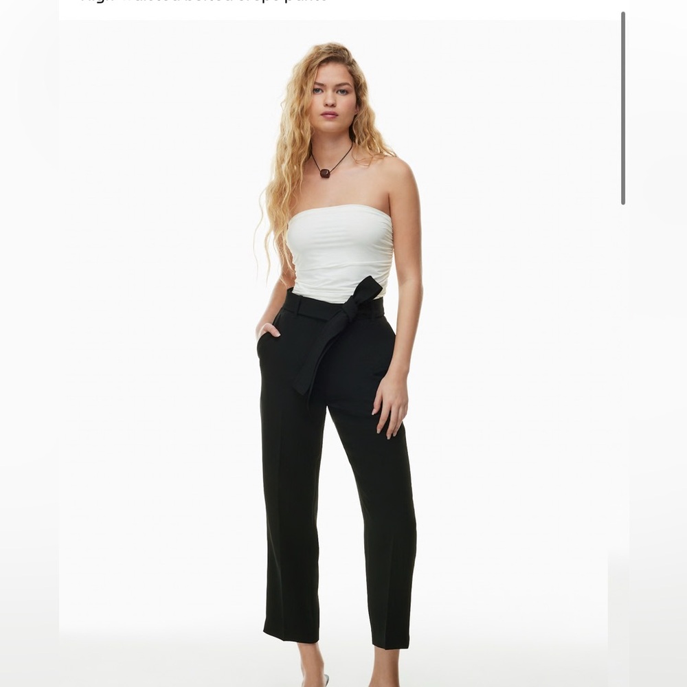 Wilfred front tie pants (mustard)